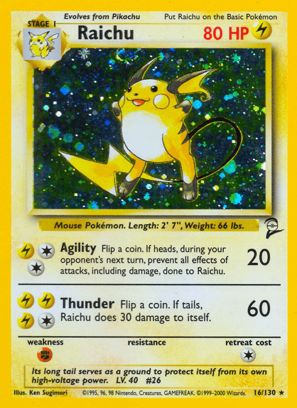 Raichu Base Set 2