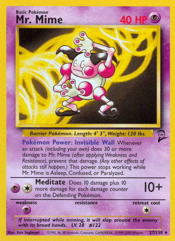 Mr. Mime Base Set 2