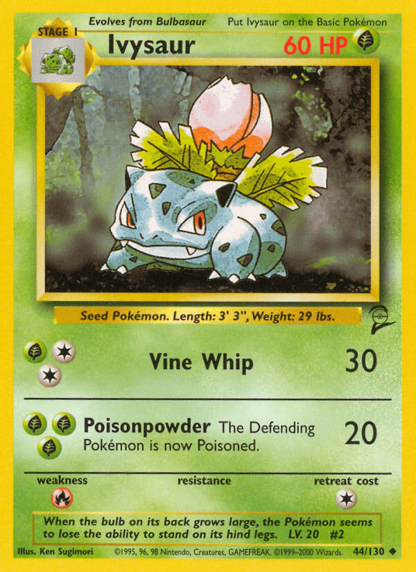 Ivysaur Base Set 2