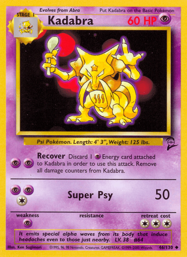 Kadabra Base Set 2