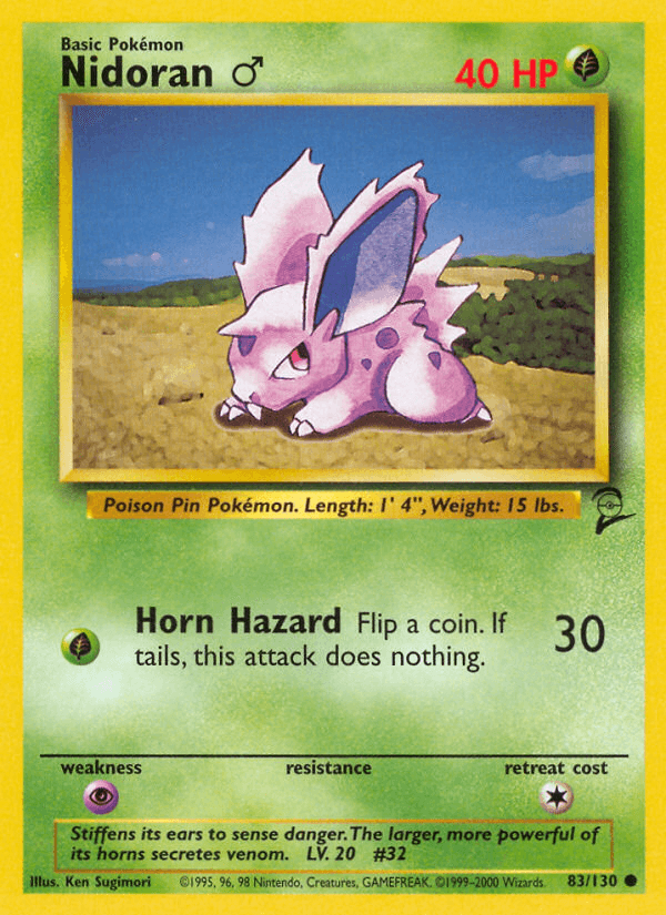 Nidoran ♂ Base Set 2