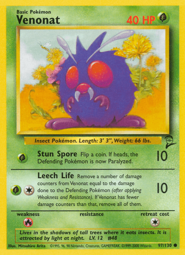 Venonat Base Set 2