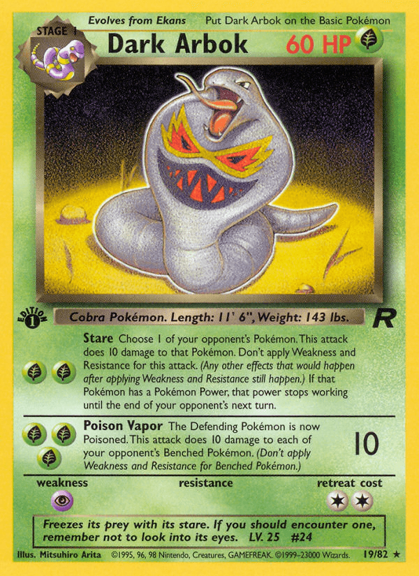 Dark Arbok Team Rocket