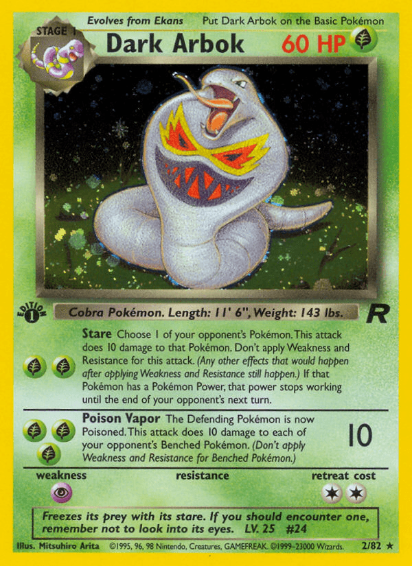 Dark Arbok Team Rocket