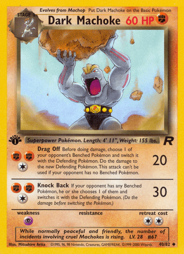 Dark Machoke Team Rocket