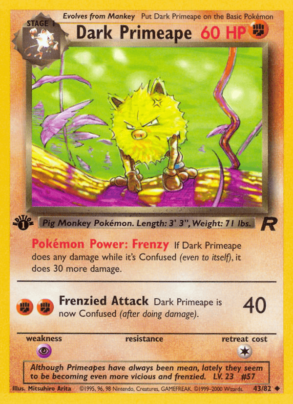 Dark Primeape Team Rocket