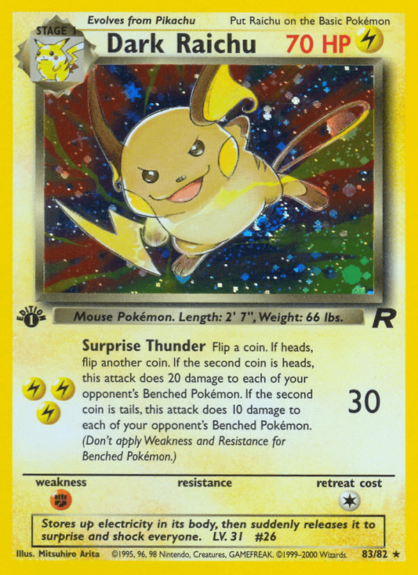 Dark Raichu Team Rocket