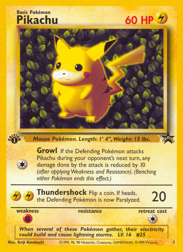Pikachu Wizards Black Star Promos