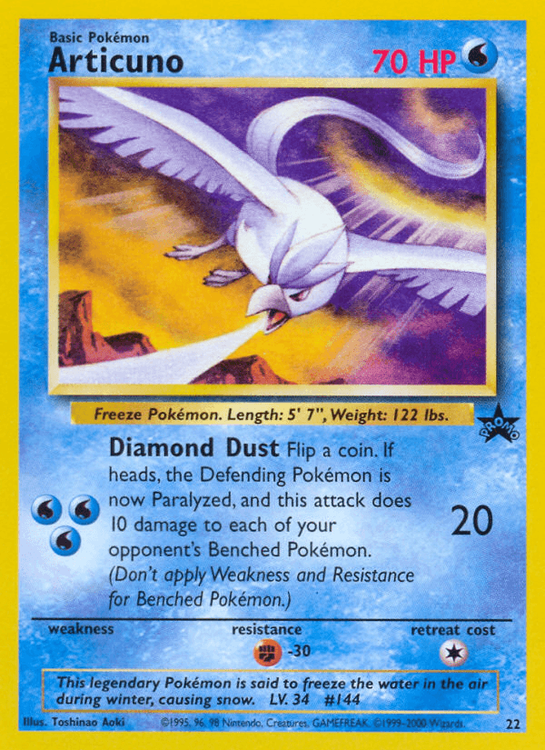 Articuno Wizards Black Star Promos