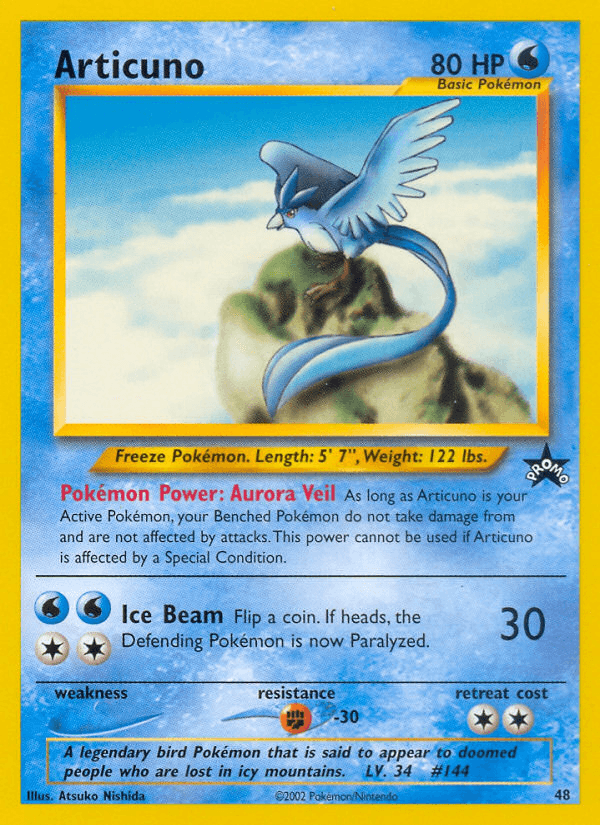 Articuno Wizards Black Star Promos
