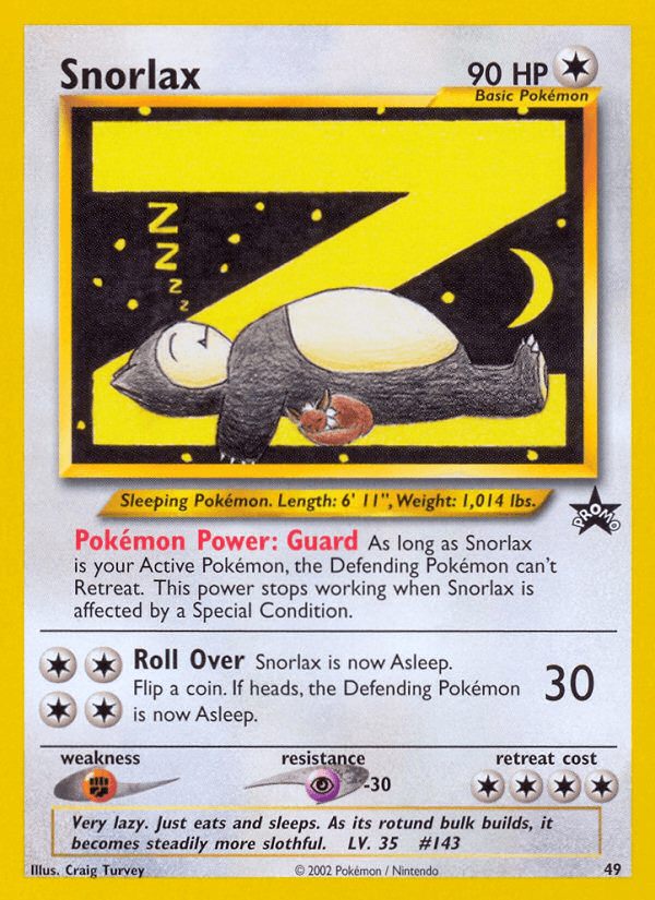 Snorlax Wizards Black Star Promos