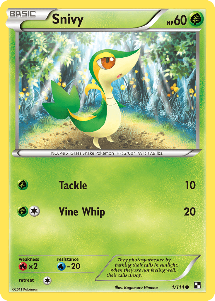 Snivy Black & White
