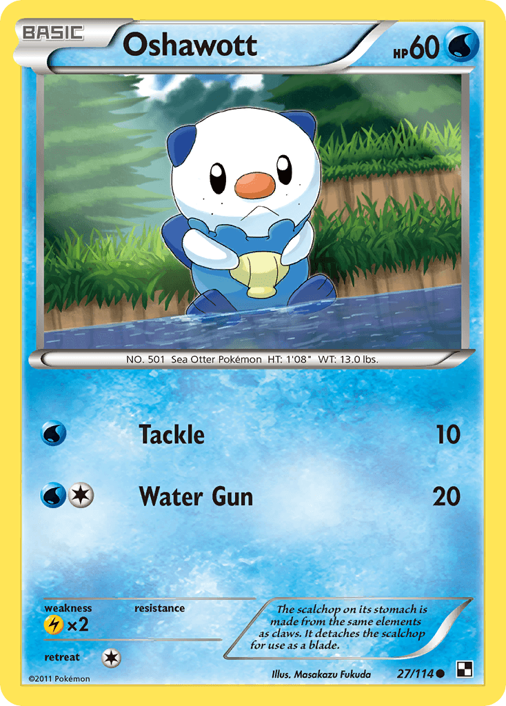 Oshawott Black & White