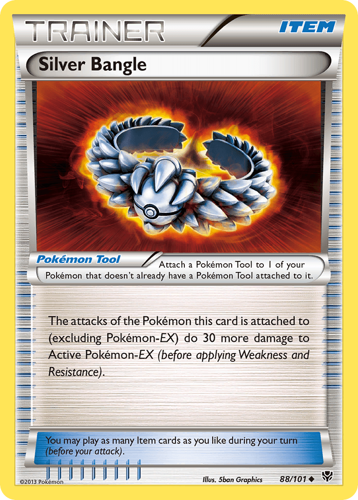 Silver Bangle Plasma Blast