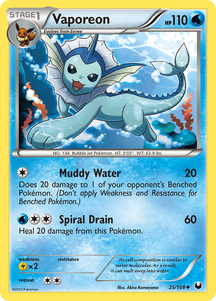 Vaporeon Dark Explorers