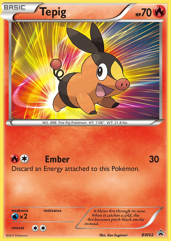 Tepig BW Black Star Promos