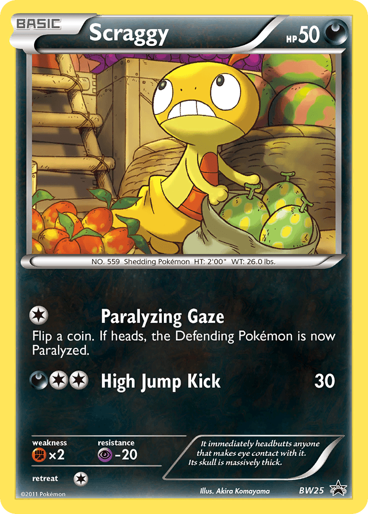 Scraggy BW Black Star Promos