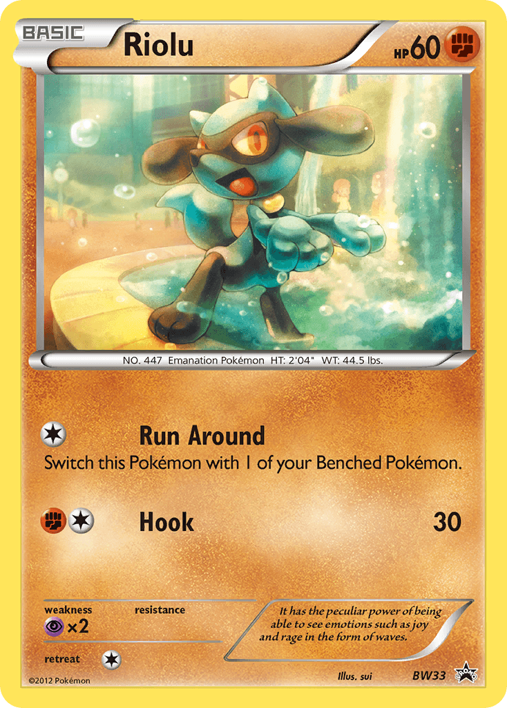 Riolu BW Black Star Promos