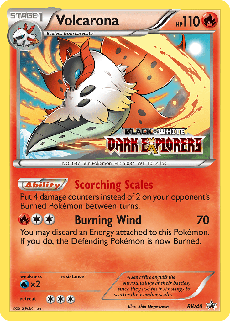 Volcarona BW Black Star Promos