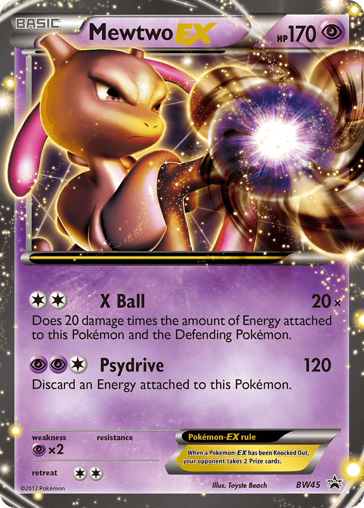 Mewtwo-EX BW Black Star Promos