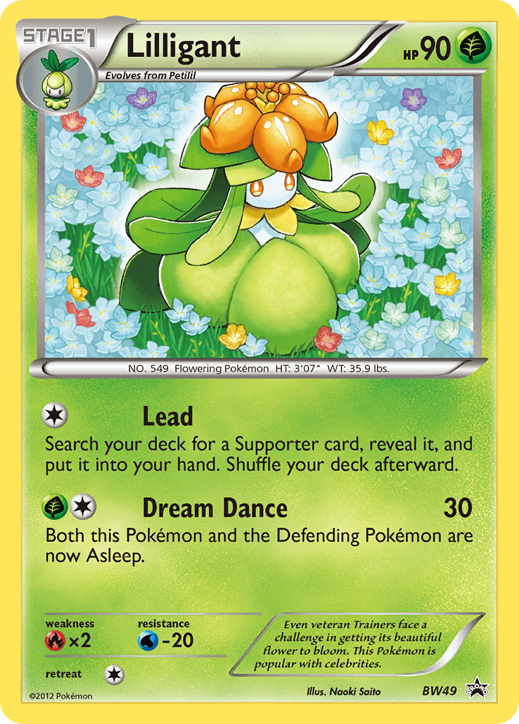 Lilligant BW Black Star Promos