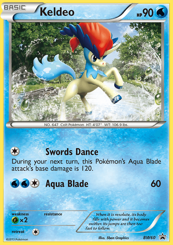 Keldeo BW Black Star Promos