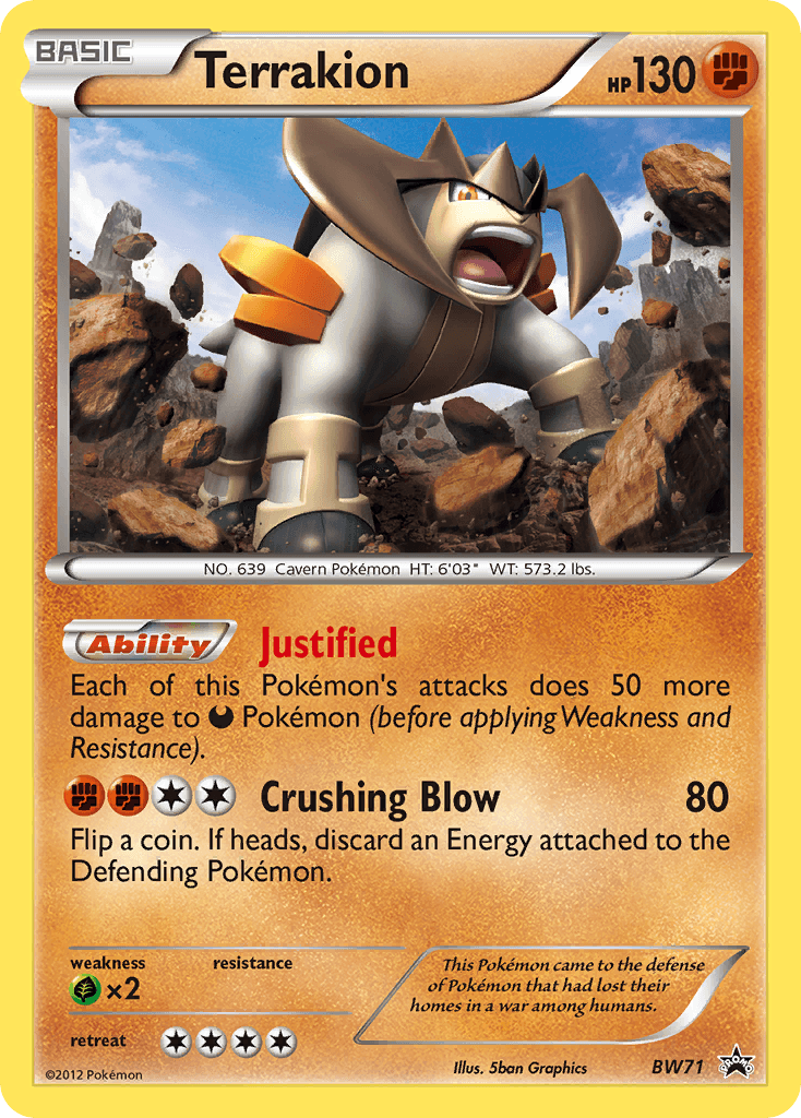 Terrakion BW Black Star Promos