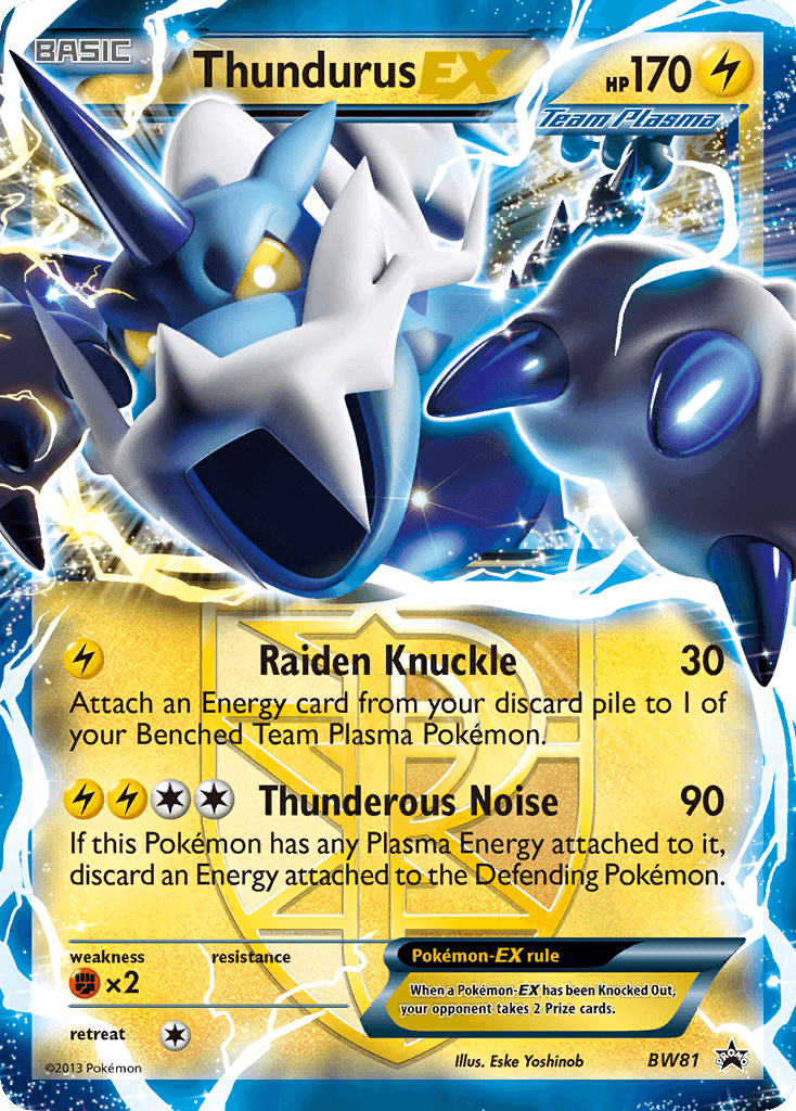 Thundurus-EX BW Black Star Promos
