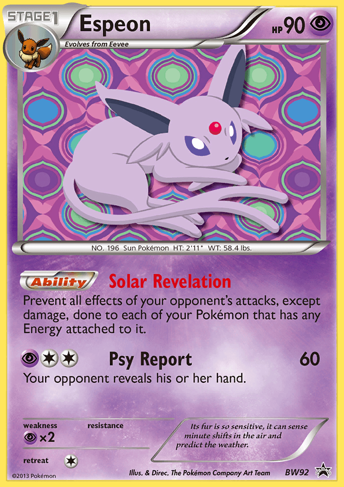 Espeon BW Black Star Promos
