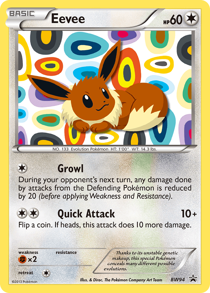 Eevee BW Black Star Promos