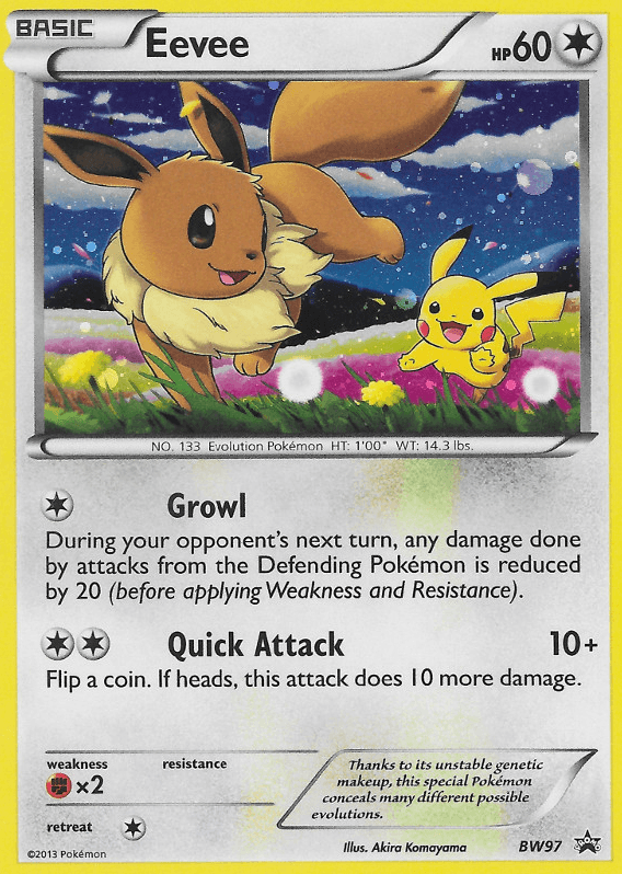 Eevee BW Black Star Promos