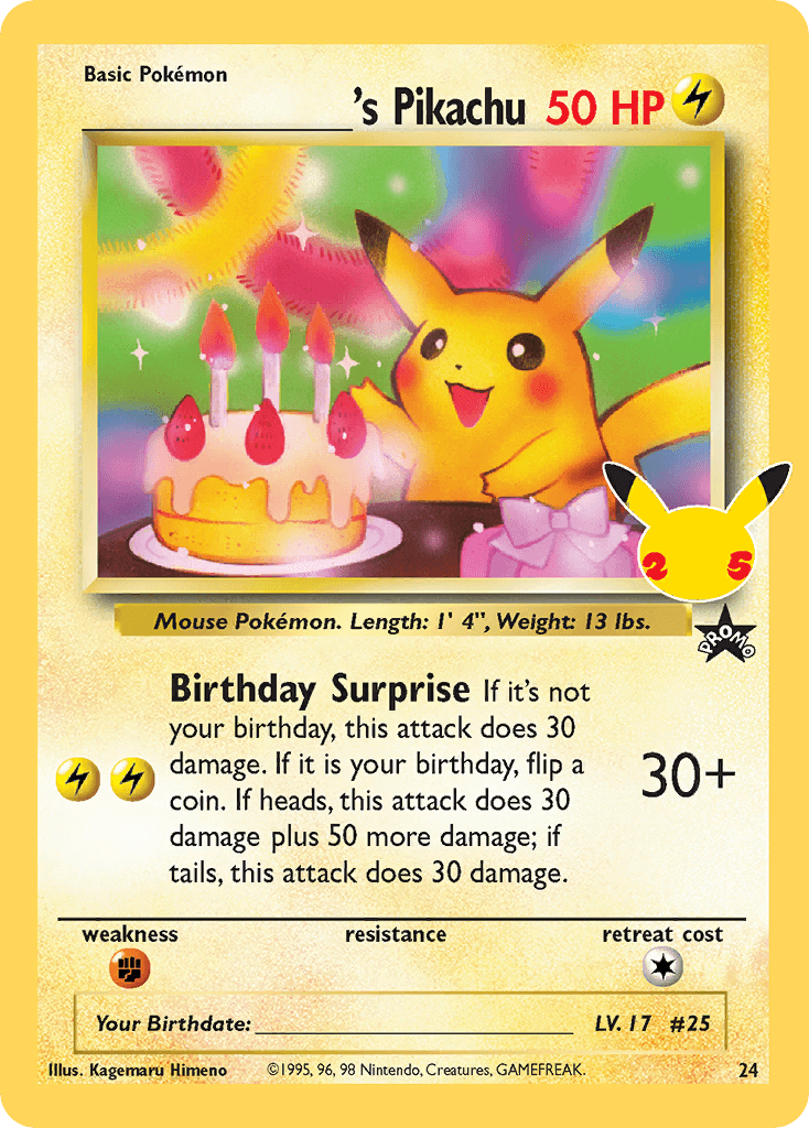 _____'s Pikachu Celebrations: Classic Collection
