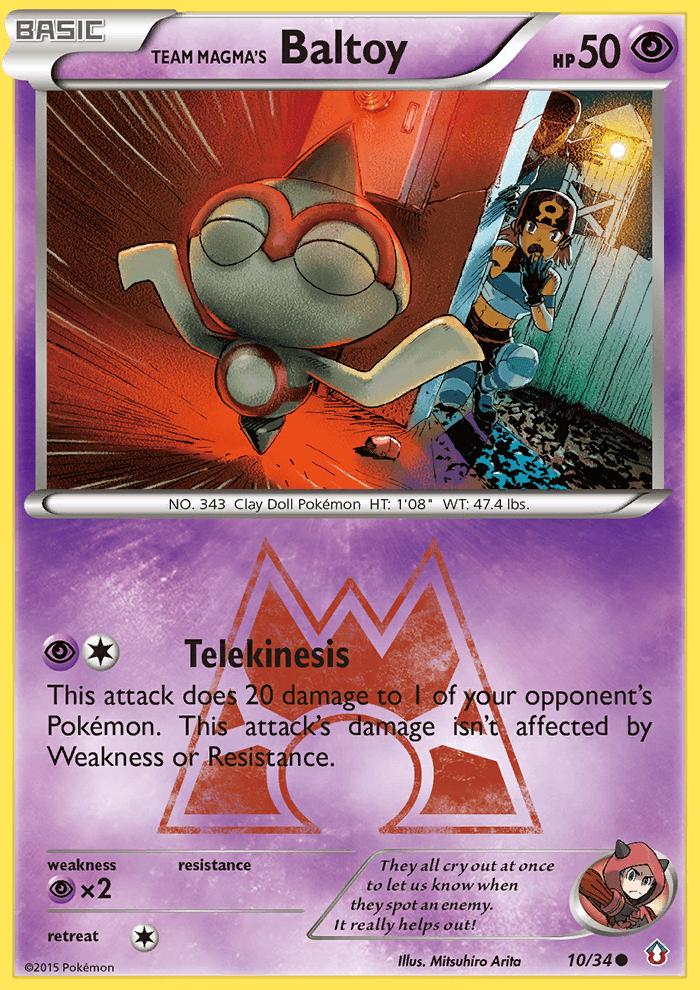 Team Magma's Baltoy Double Crisis