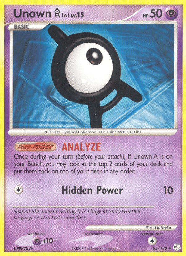 Unown [A] Diamond & Pearl