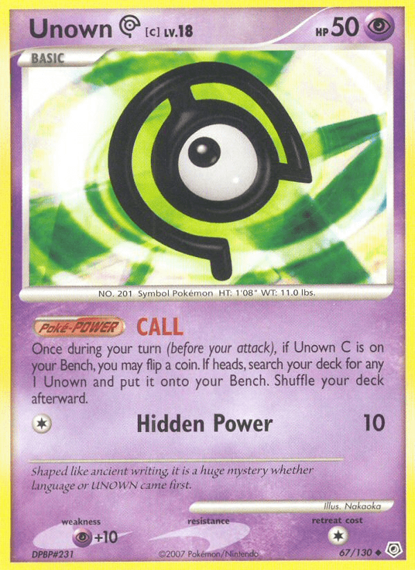 Unown [C] Diamond & Pearl