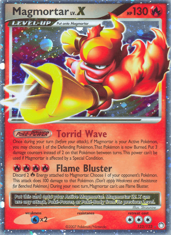 Magmortar LV.X Mysterious Treasures