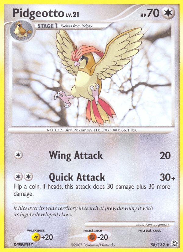 Pidgeotto Secret Wonders