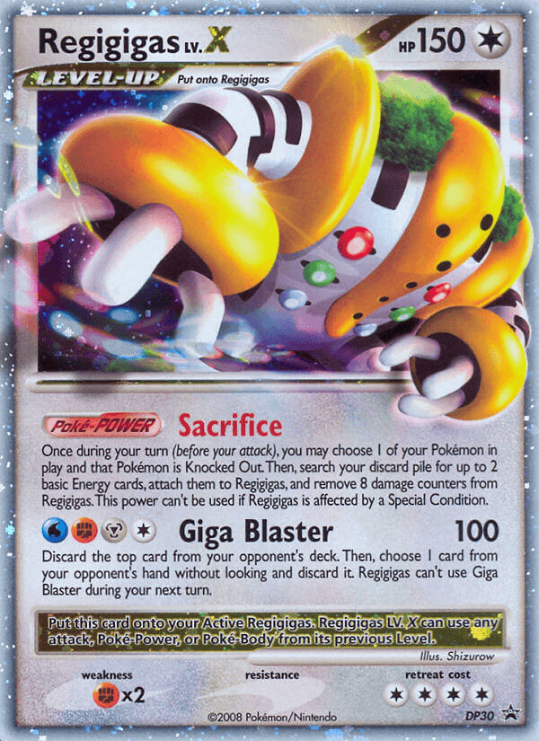 Regigigas LV.X DP Black Star Promos