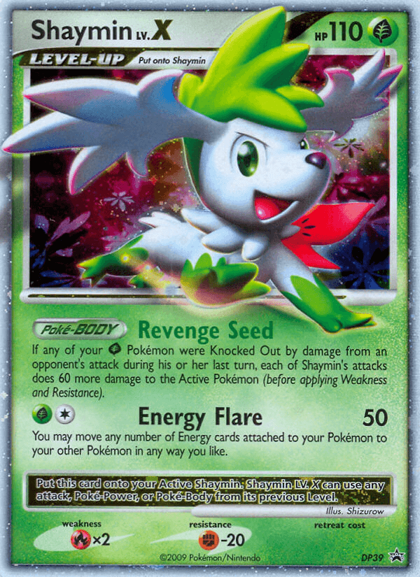 Shaymin LV.X DP Black Star Promos