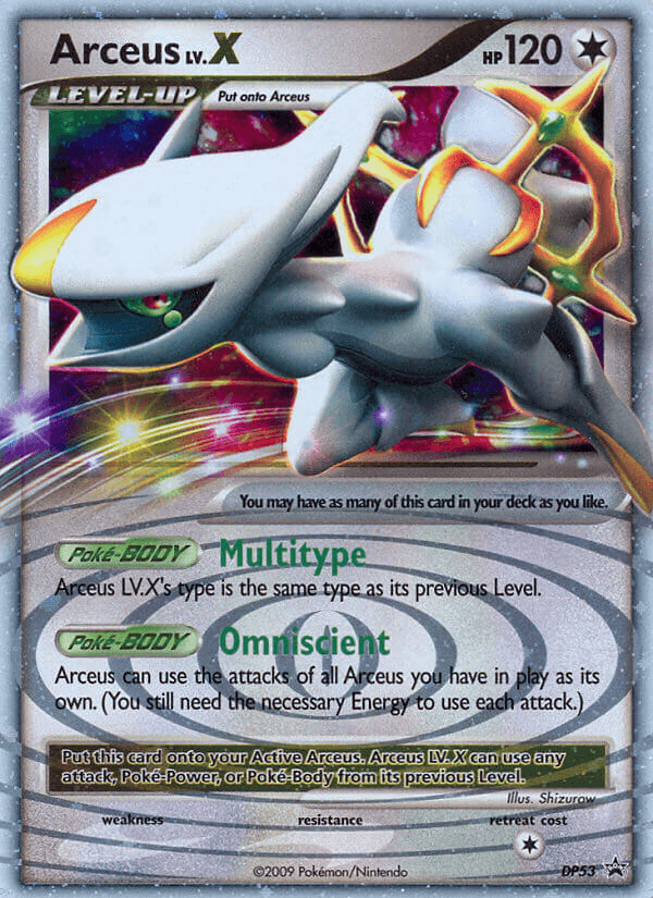 Arceus LV.X DP Black Star Promos