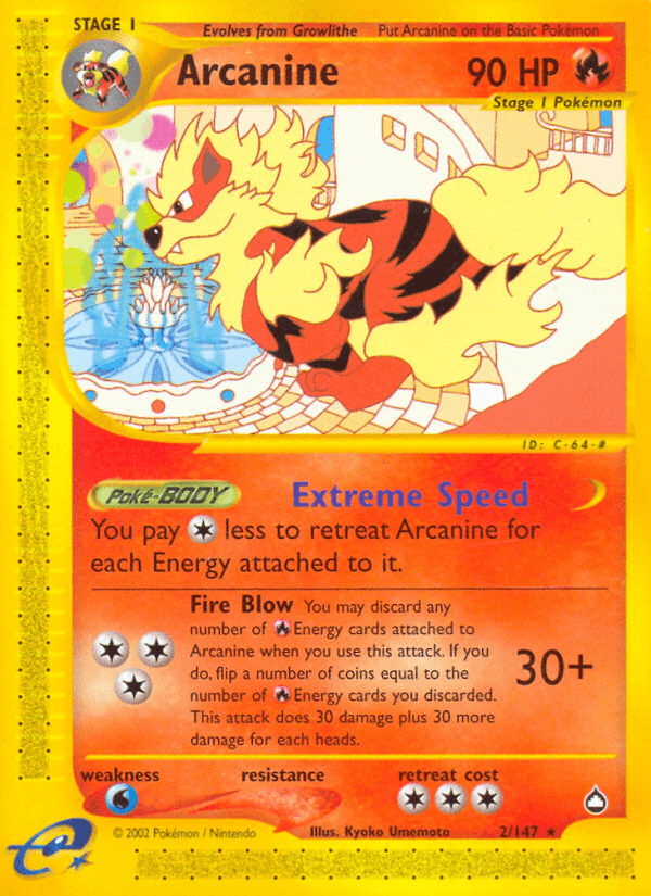 Arcanine Aquapolis