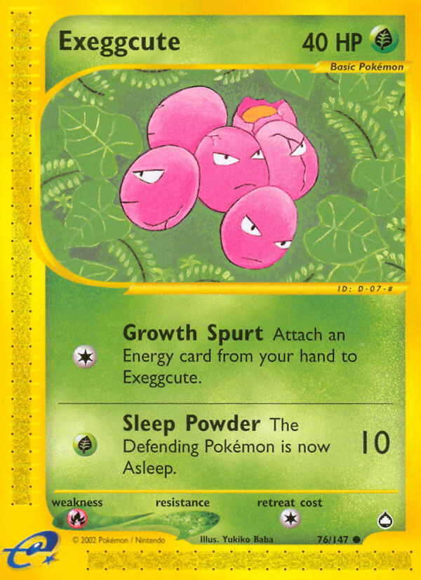 Exeggcute Aquapolis