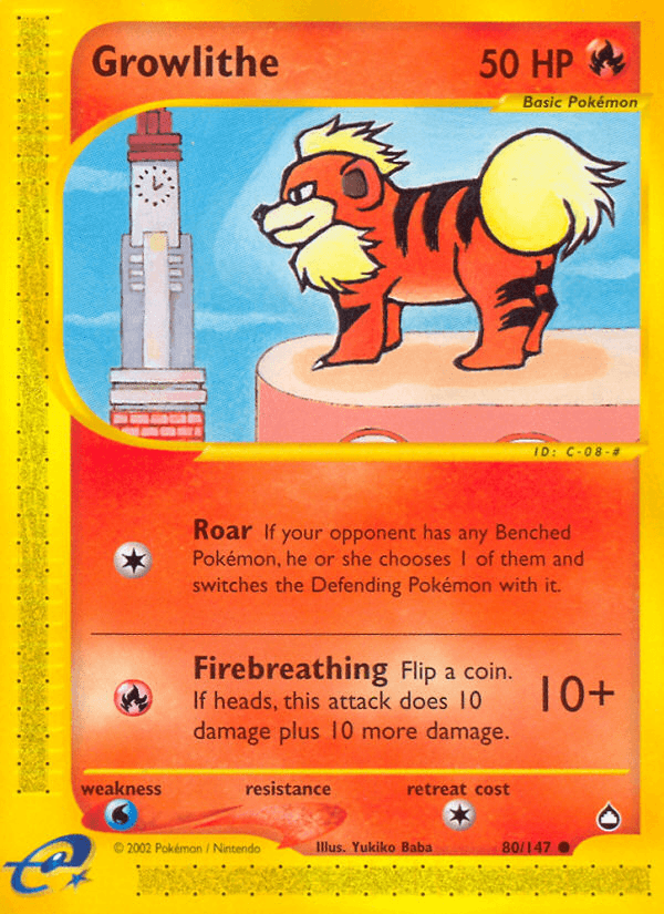 Growlithe Aquapolis