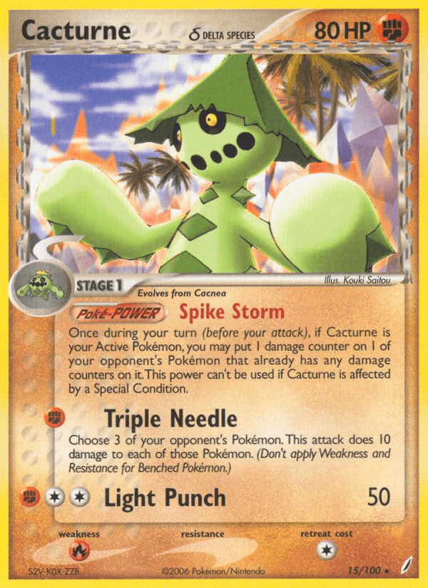 Cacturne δ Crystal Guardians