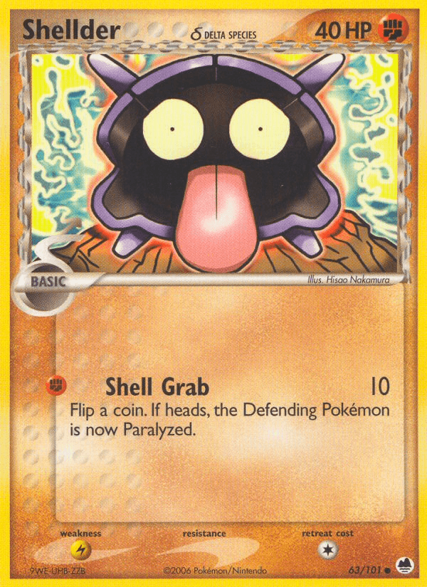 Shellder δ Dragon Frontiers