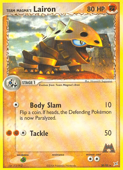 Team Magma's Lairon Team Magma vs Team Aqua