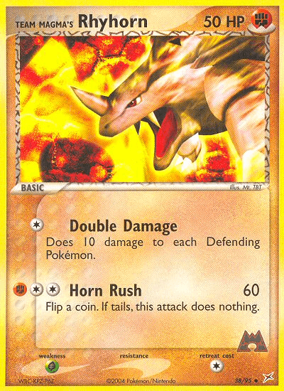 Team Magma's Rhyhorn Team Magma vs Team Aqua