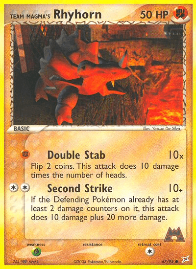 Team Magma's Rhyhorn Team Magma vs Team Aqua