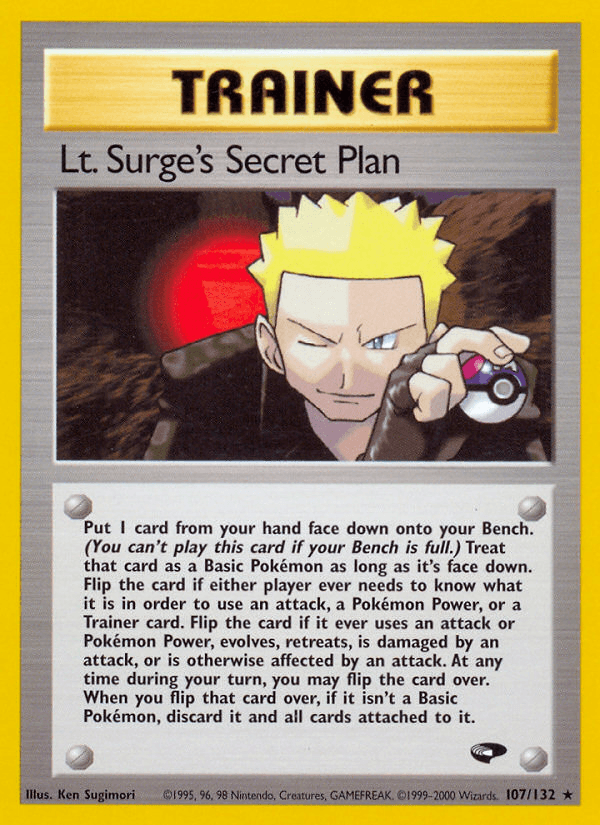 Lt. Surge's Secret Plan Gym Challenge