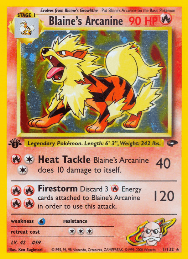 Blaine's Arcanine Gym Challenge